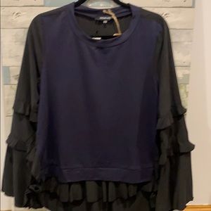 Black and blue shirt